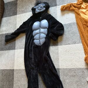 XL Mens Black gorilla Costume Onesie